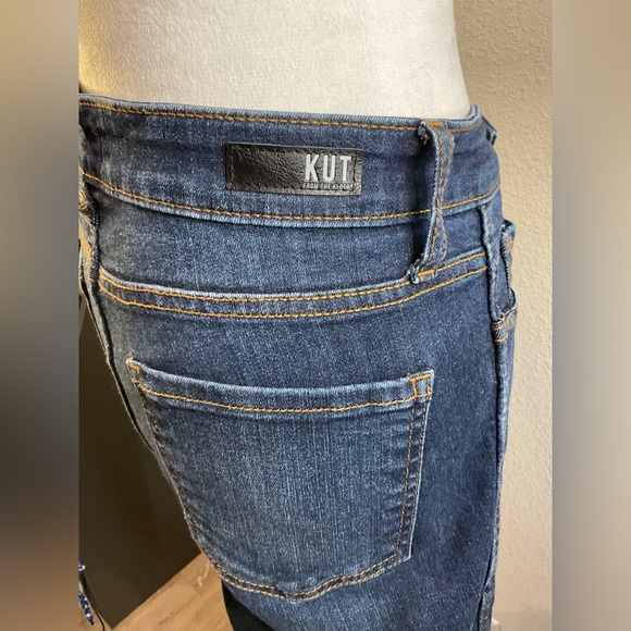 Kut from the Kloth Dark Blue High Rise Straight Cut Jeans - Picture 10 of 13